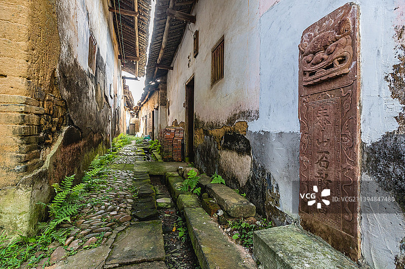 广东省韶关市始兴县东湖坪村古建筑图片素材