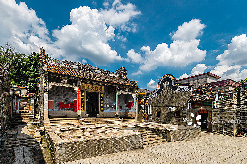 广东省佛山市三水区长岐村古建筑图片素材