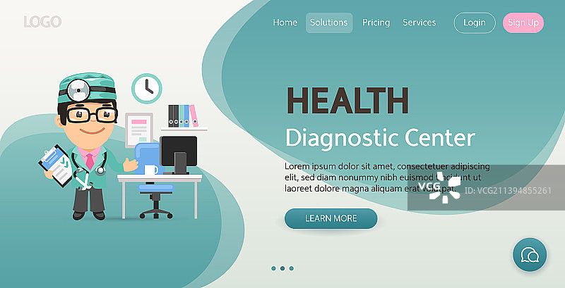 健康网站模板图片素材