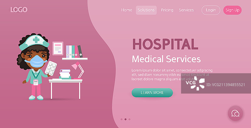 医院网站模板图片素材