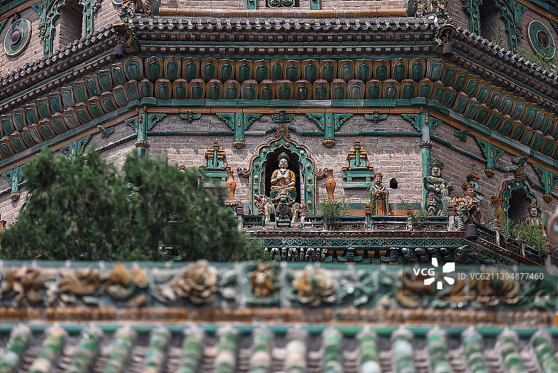 广胜寺-多彩琉璃飞虹塔图片素材