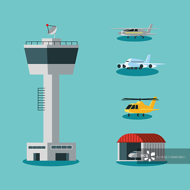 机场图标合集图片素材