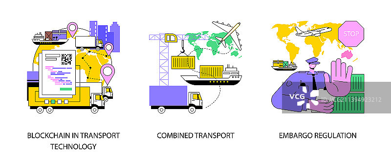 商业运输行业抽象概念图片素材