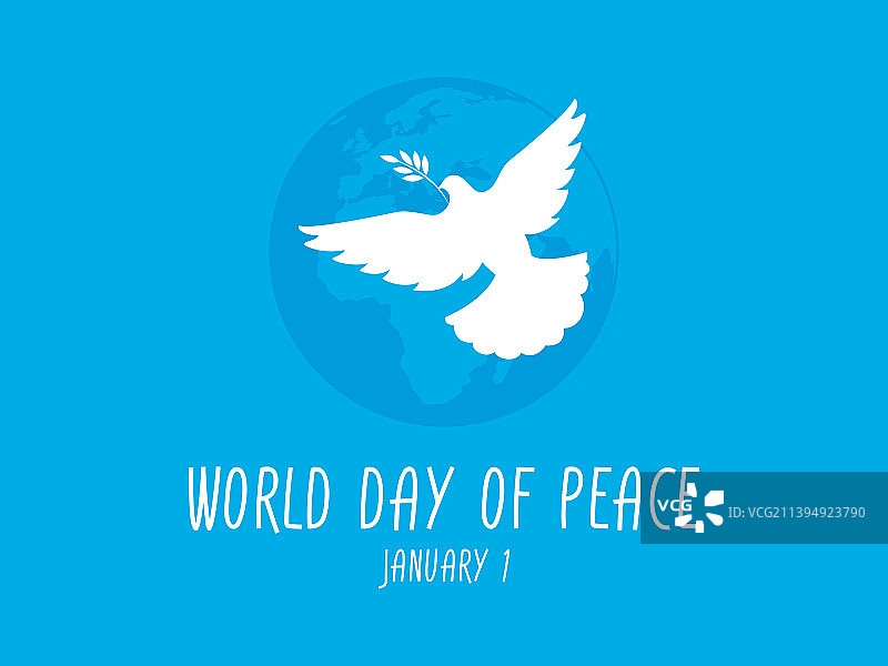 1月1日世界和平日图标图片素材