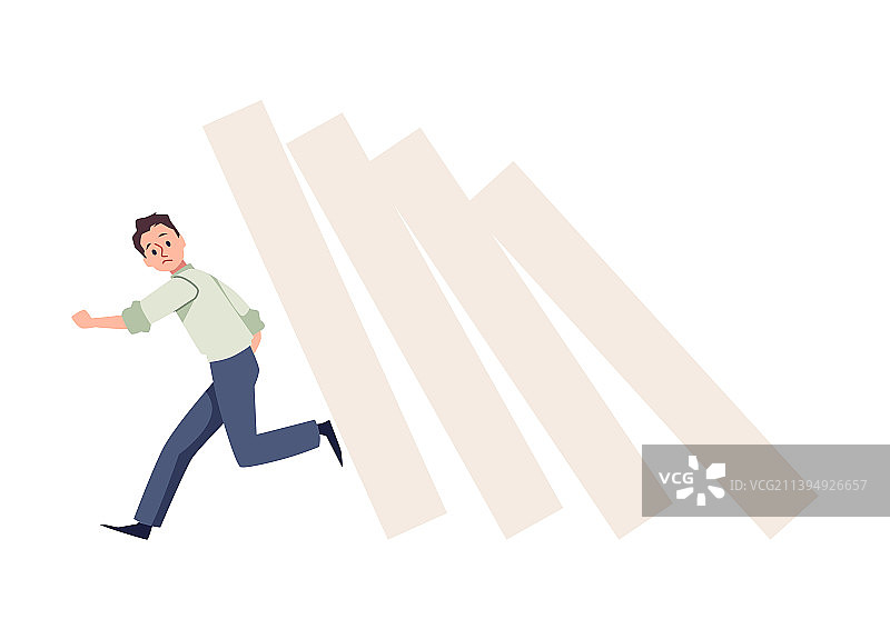 商人或上班族逃离图片素材