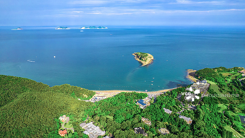 航拍大连  棒棰岛图片素材