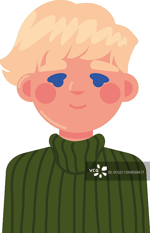 金发男性角色图片素材