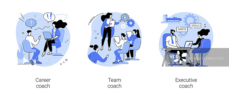 商务辅导独立卡通图片素材