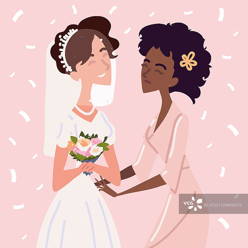 新娘与伴娘合影图片素材