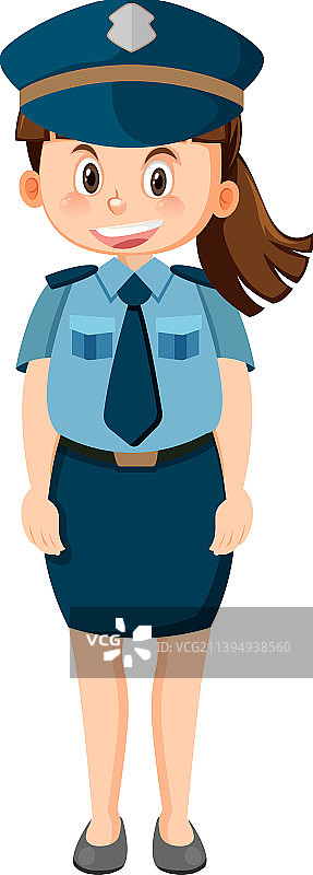 卡通警察人物形象图片素材