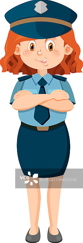 卡通警察人物形象图片素材