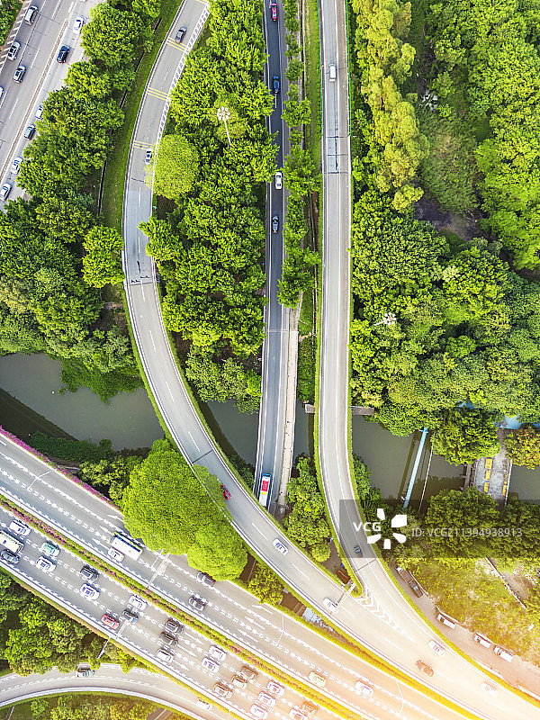 中国广州番禺天际线鸟瞰图图片素材