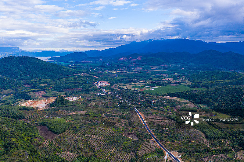 海南东方村落风光图片素材