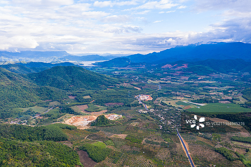 海南东方村落风光图片素材