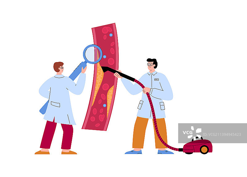 清除血管胆固醇图片素材