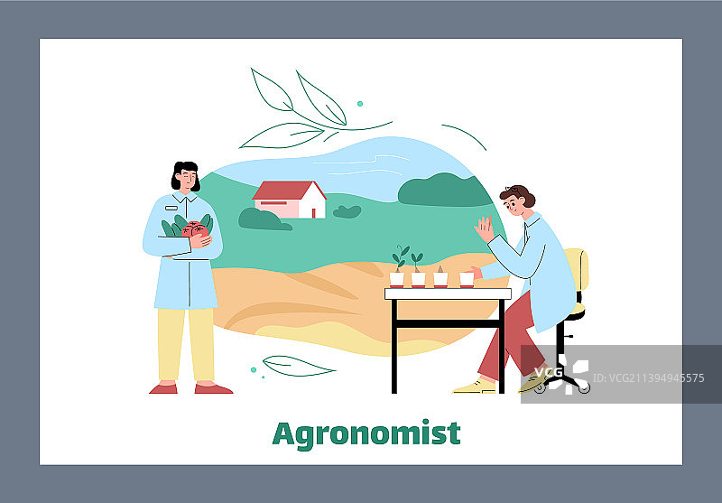 研究农艺学的女科学家分析图片素材