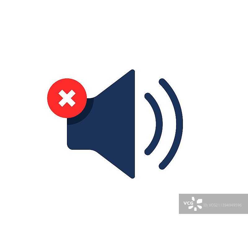 扬声器图标，表示安静或静音按钮图片素材