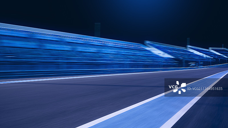 F1赛道运动模糊速度特效科技未来概念图片素材