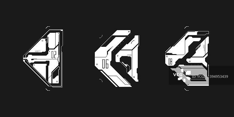 赛博朋克未来箭头图片素材