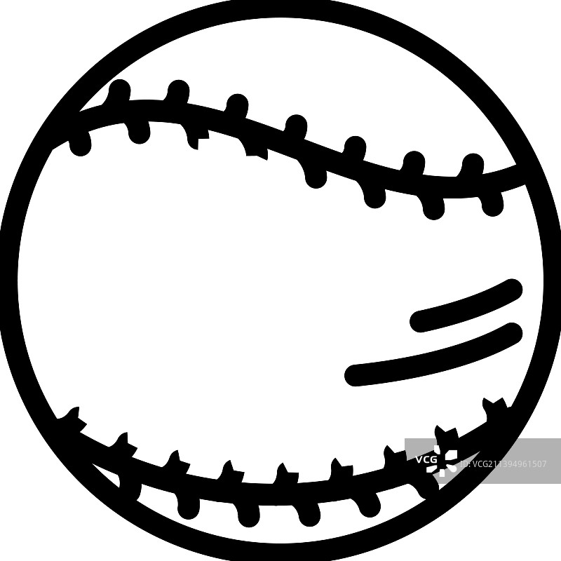 棒球线条图标图片素材