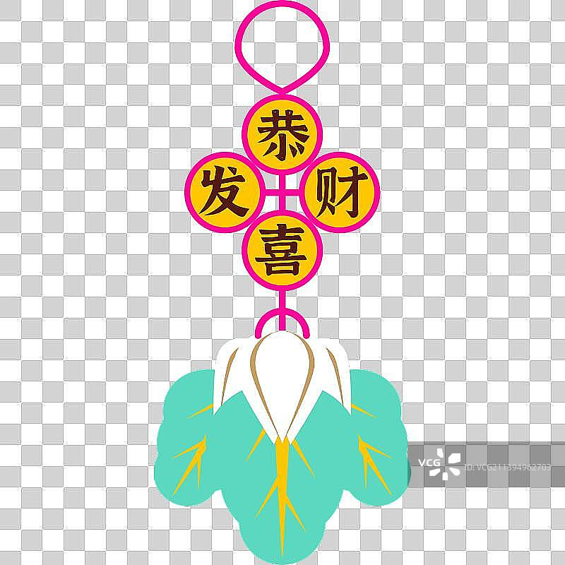 节日喜庆挂件-恭喜发财图片素材