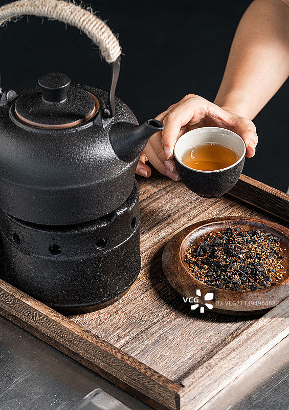 喝茶茶叶图片素材