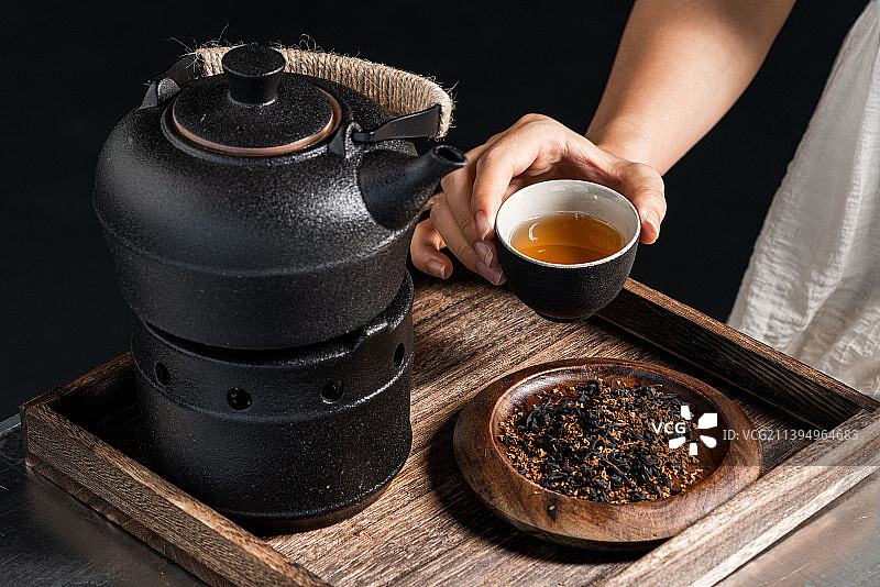 喝茶茶叶图片素材