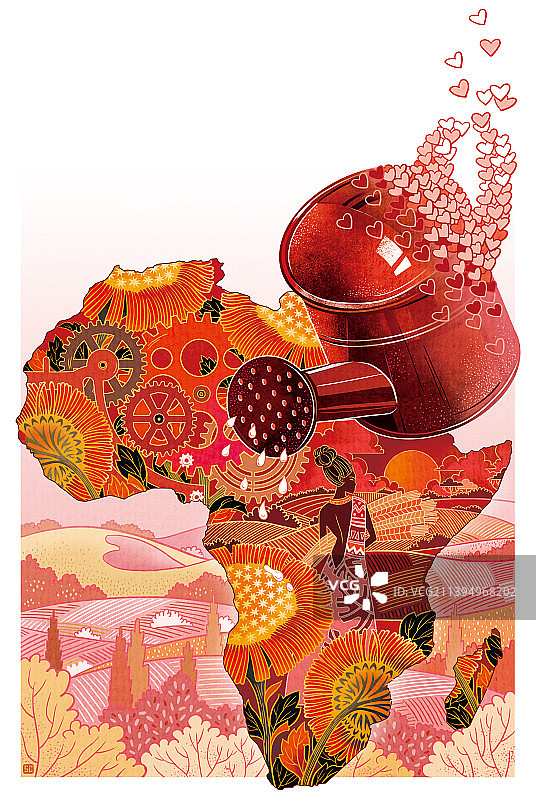 中国减贫取得的巨大的成就让非洲国家看到了脱贫的曙光，它们希望借鉴中国减贫经验实现脱贫；而中国积极开展中非减贫合作，亦为非洲的减贫与发展注入了强劲动能图片素材