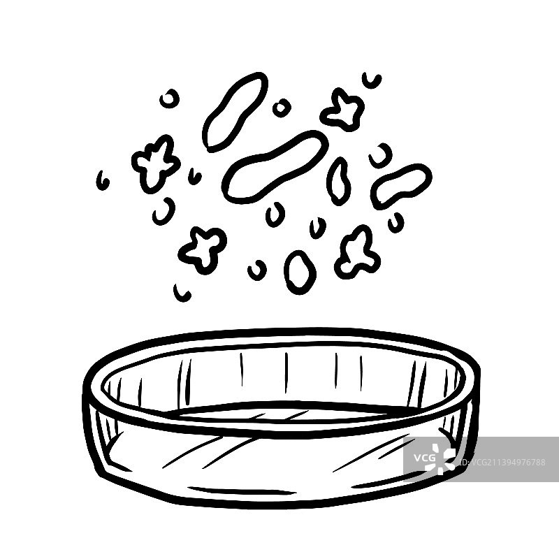 白色背景上的培养皿图片素材