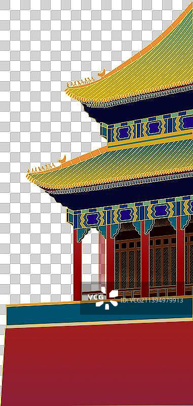 故宫中国风建筑元素图片素材