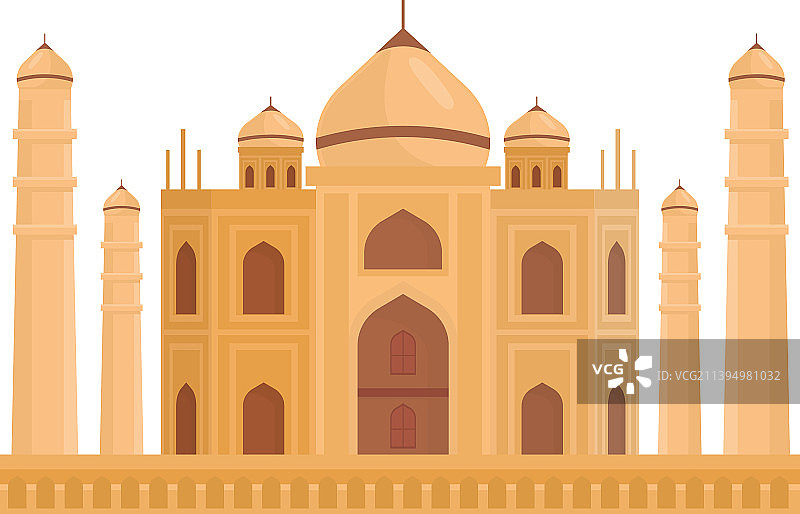 泰姬陵地标图片素材