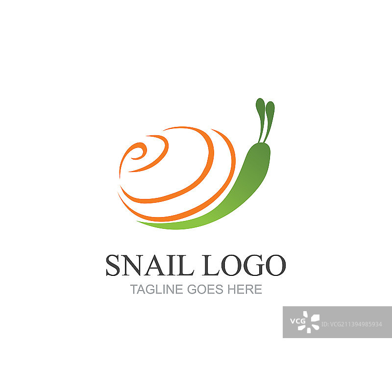 蜗牛Logo设计模板图片素材