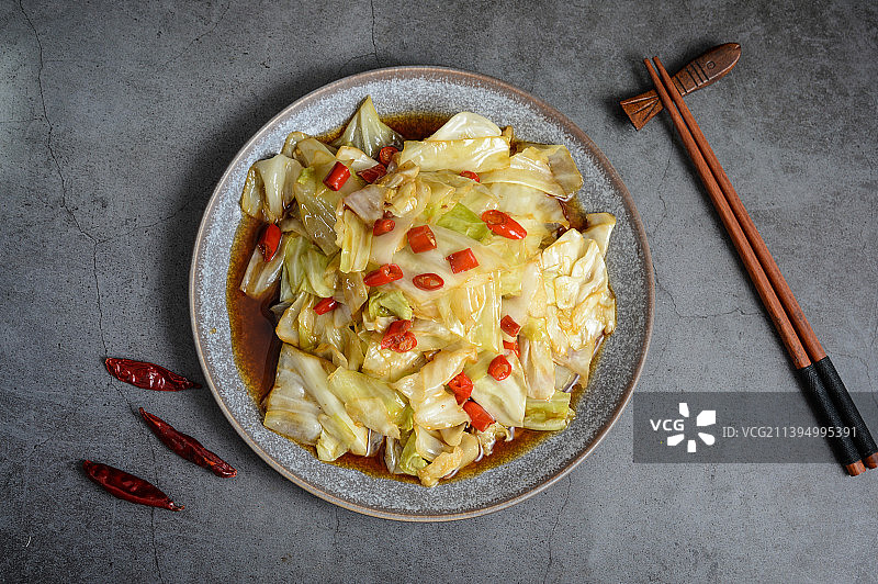 手撕包菜图片素材