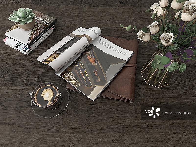 文艺小清新静物场景图片素材