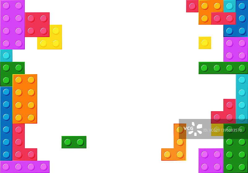 彩色积木塑料玩具背景图片素材