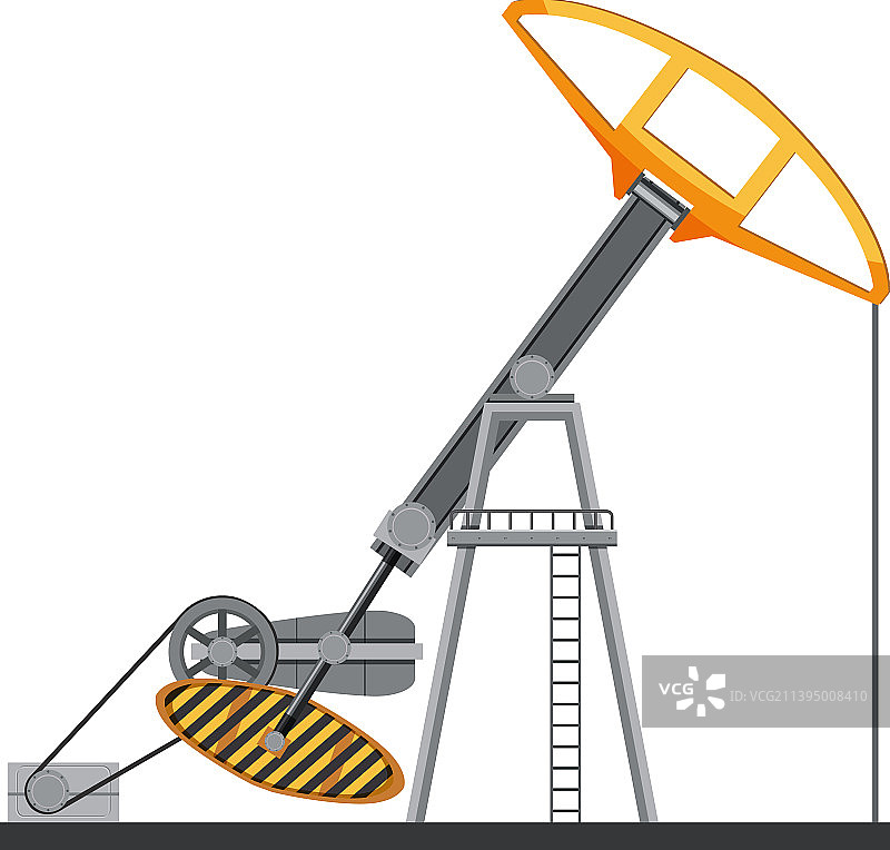 孤立的钻油设备图片素材
