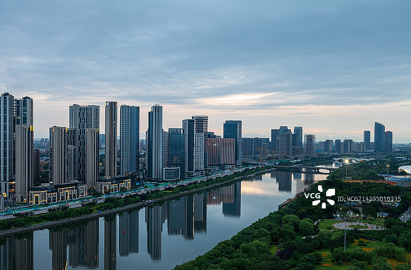 北京通州大运河城市风光图片素材