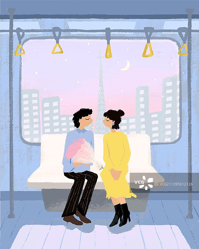 原创插画  七夕图片素材