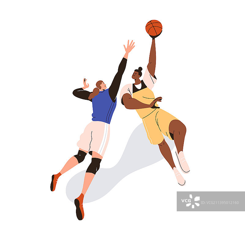 打篮球的女运动员们图片素材