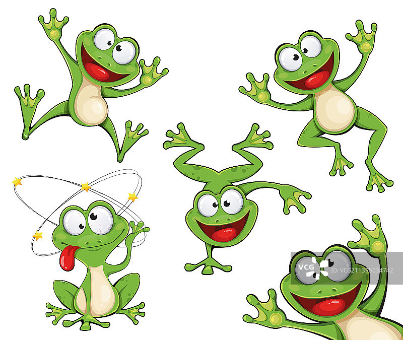 卡通青蛙趣味角色图片素材