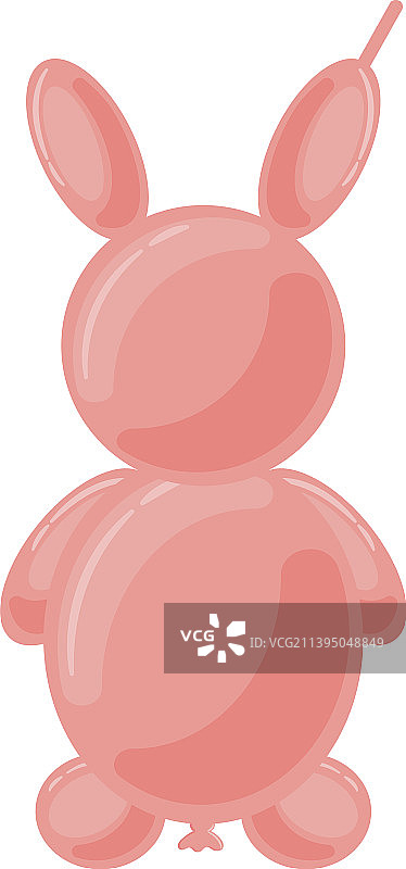 兔子动物气球图片素材