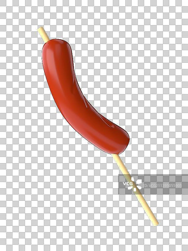 3D渲染烧烤美食卡通元素图片素材