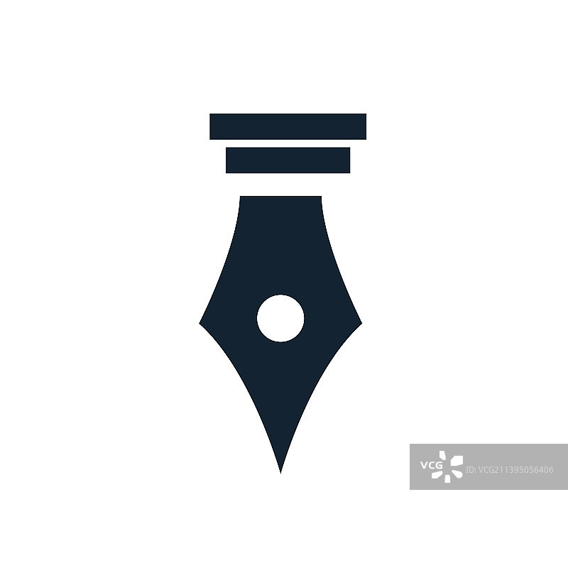 墨水笔图标设计图片素材