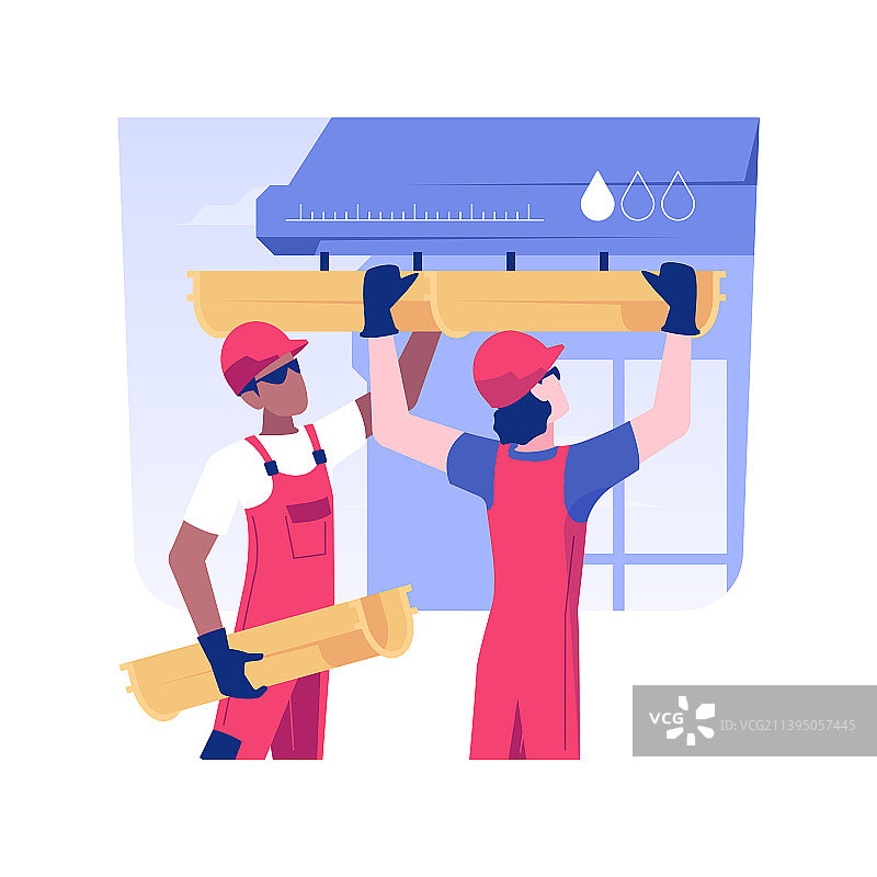 排水沟安装隔离概念图片素材