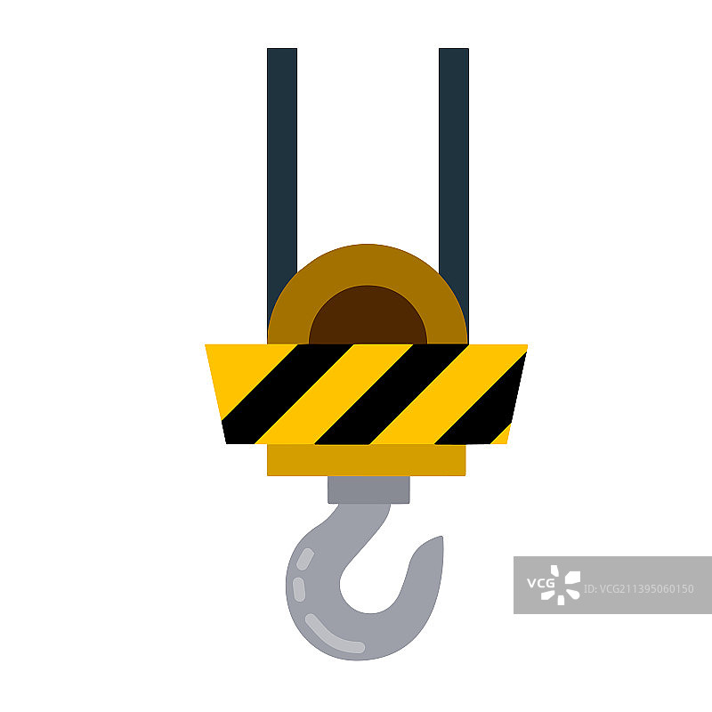 工业起重机挂钩吊起重物图片素材