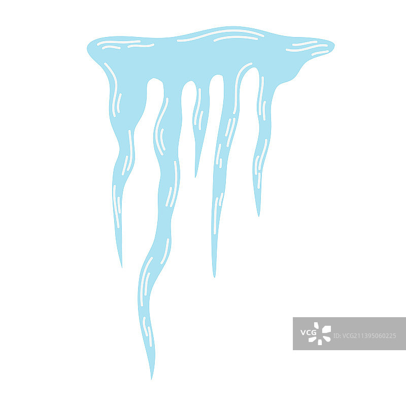 蓝色冰冻冰柱群图片素材