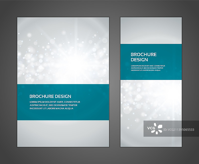 抽象灰色发光粒子蓝绿色图片素材