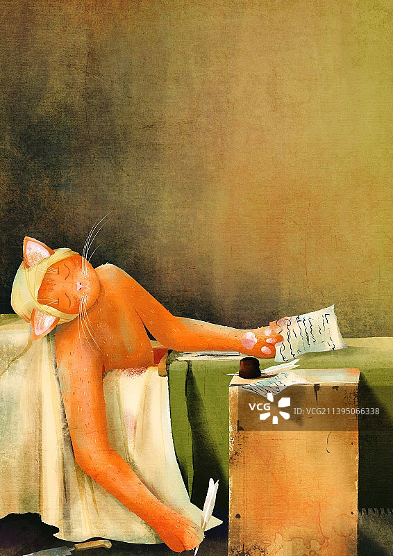 橘猫模仿记图片素材