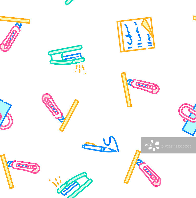 文具设备无缝图案图片素材