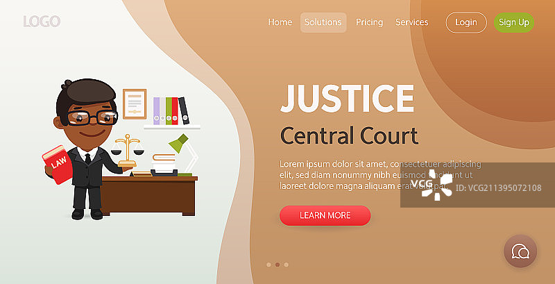 正义主题网站模板图片素材